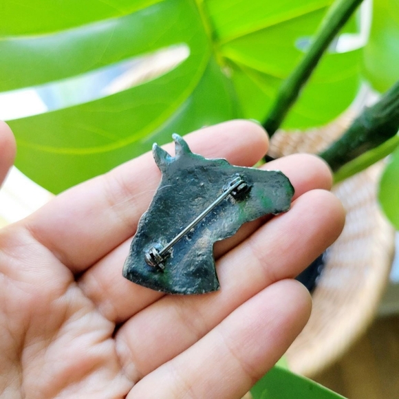 Vintage Silver Horse Boucher Brooch Pin - Picture 8 of 8